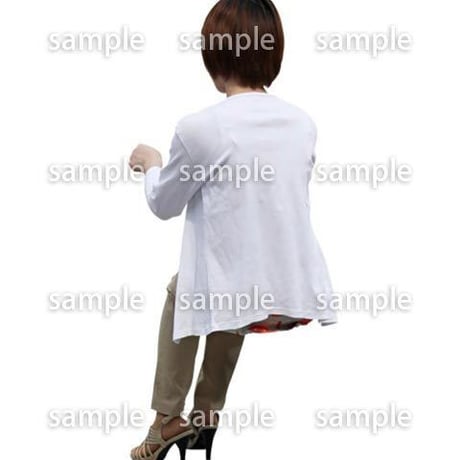 人物切抜き素材　座る人Ⅱ編　Q_320