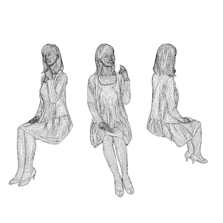 3D人物素材 [Posed]  091_Aya