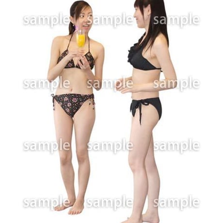 人物切抜き素材　夏服・フィットネス編　J_318