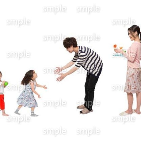 Cutout People　4人家族　II_343