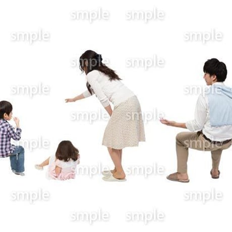 Cutout People　4人家族　II_324