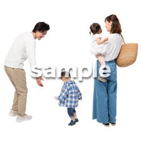 Cutout People　4人ファミリー　GG_419