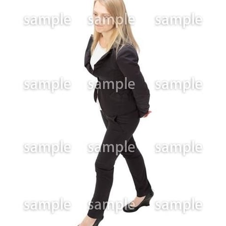Cutout People　鳥瞰　人物 女性　FF_272