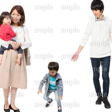 Cutout People　4人ファミリー　GG_426