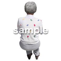 人物切抜き素材　シニア介護編　S_481