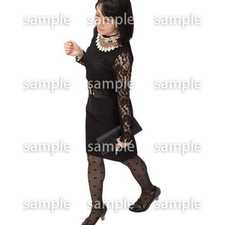 Cutout People　鳥瞰　人物 女性　FF_297