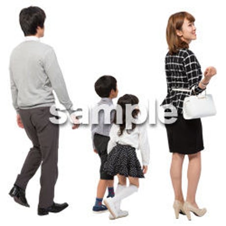 Cutout People　4人ファミリー　GG_214