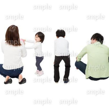 Cutout People　4人ファミリー　GG_490