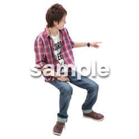 Cutout People　日本人カジュアル　BB_422