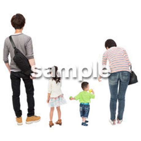 Cutout People　4人ファミリー　GG_465