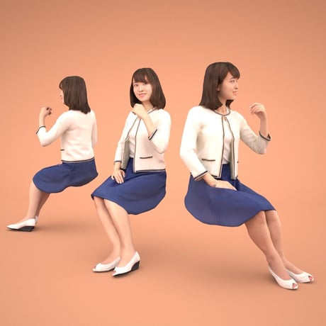 3D人物素材  [Posed]  015_Kana