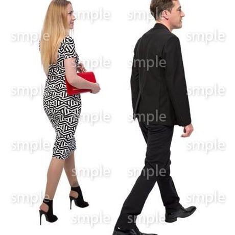 Cutout People　外国人ペア　JJ_454