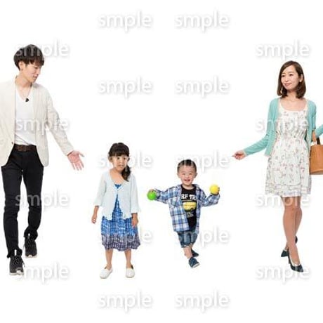 Cutout People　4人ファミリー　GG_241
