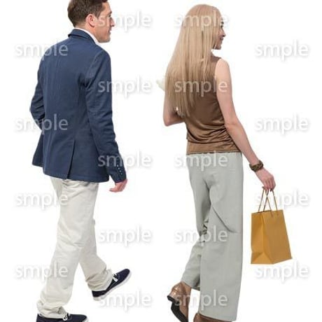 Cutout People　外国人ペア　JJ_459