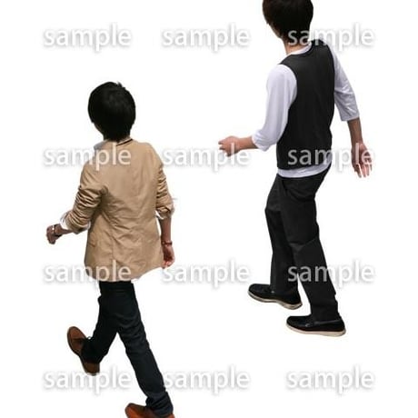 Cutout People　鳥瞰　人物　FF_124