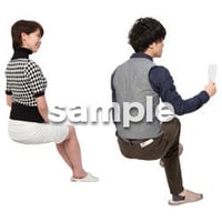Cutout People　アットホーム　座る　II_404