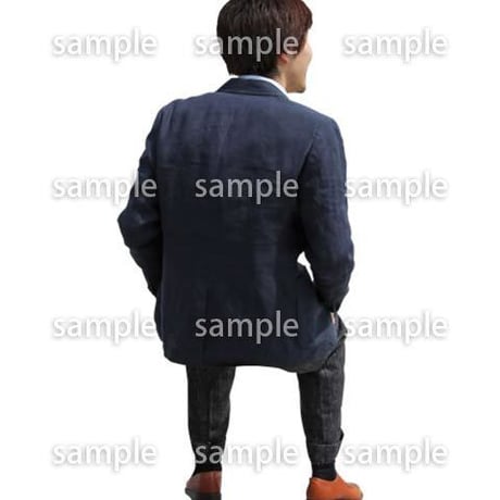 人物切抜き素材　座る人Ⅱ編　Q_369