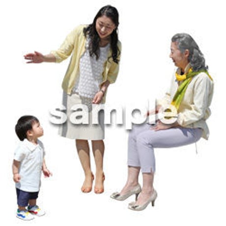 人物切抜き素材　シニアライフ編　R_037