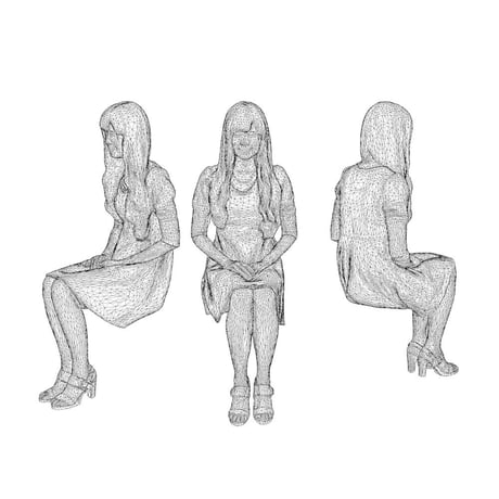 3D人物素材  [Posed]  073_Yui