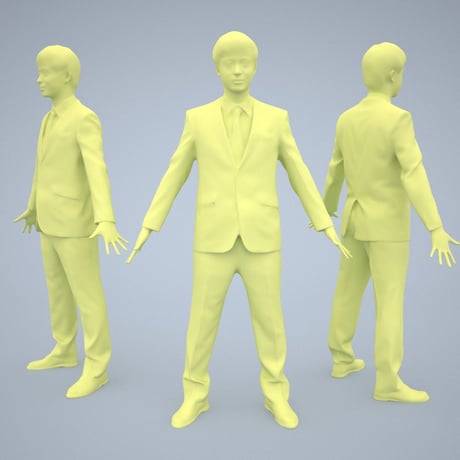 3D人モデルAポーズ　102_Sota