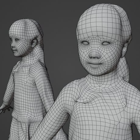 3D人モデルAポーズ　241_Emi  K(靴下)