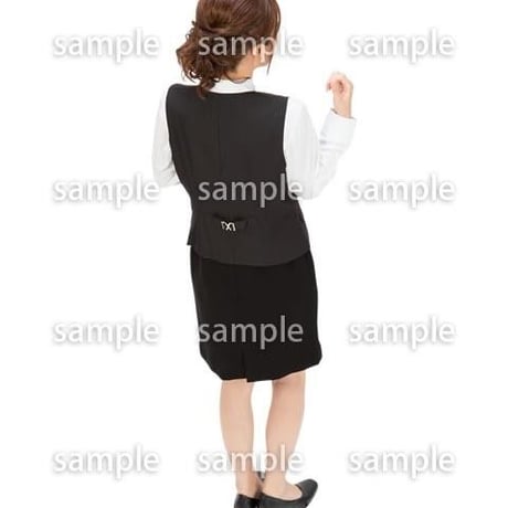 Cutout People　鳥瞰　人物 女性　FF_285