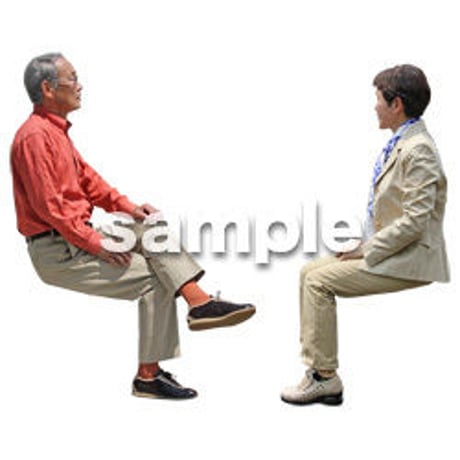 人物切抜き素材　シニアライフ編　R_328