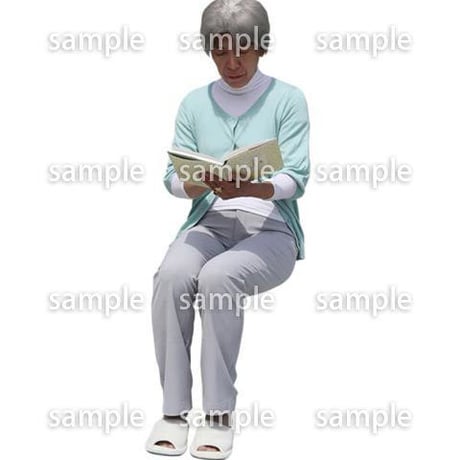 人物切抜き素材　シニアライフ編　R_361