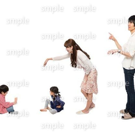 Cutout People　4人家族　II_318