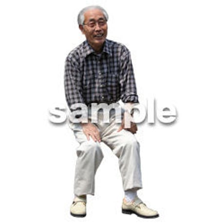 人物切抜き素材　シニアライフ編　R_476