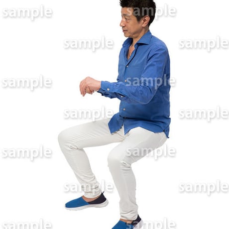 人物切抜きセット☆座る男性　1_set180