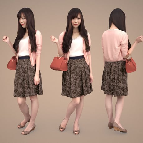 3D人物素材  [Posed]  079_Yui