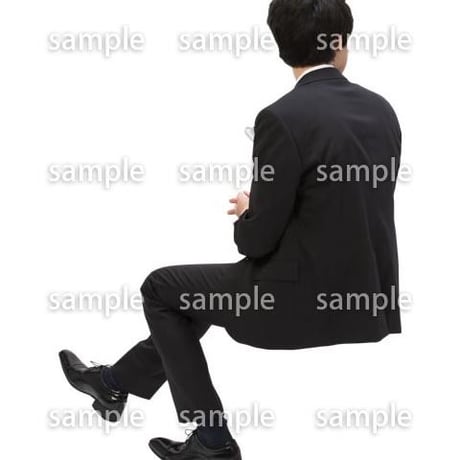 Cutout People　パーティー座る人　DD_399