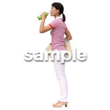 人物切抜き素材　夏服・フィットネス編　J_192