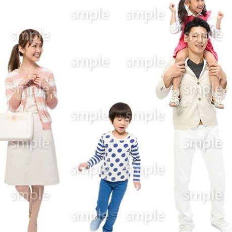 Cutout People　4人ファミリー　GG_101