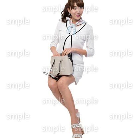 Cutout People　座る女性　KK_176