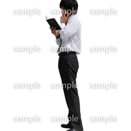 人物切抜き素材　ベーシックファッション編　P_343