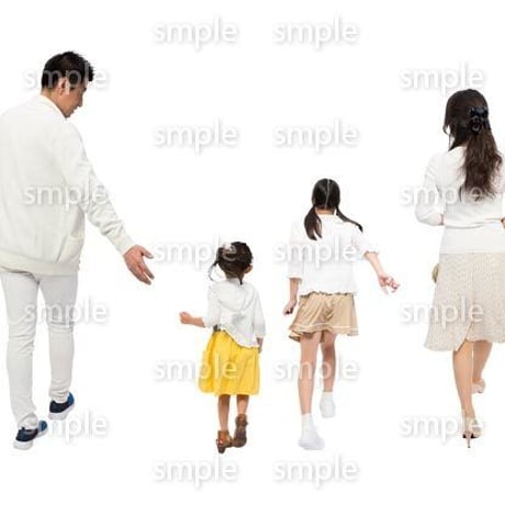 Cutout People　4人ファミリー　GG_310