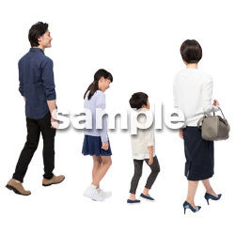 Cutout People　4人ファミリー　GG_234