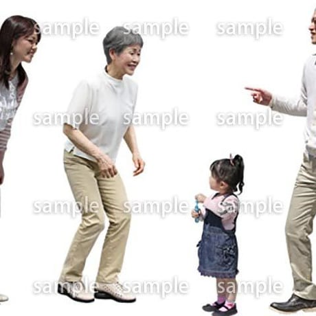 人物切抜き素材　シニアライフ編　R_007