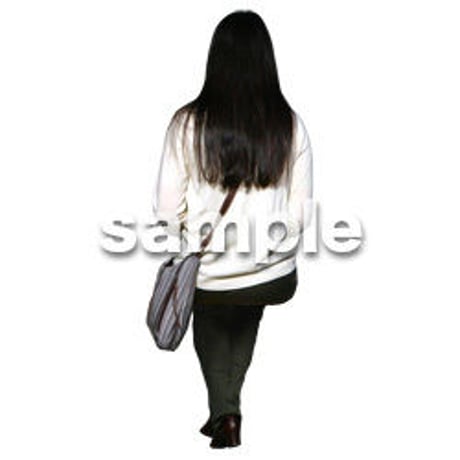 人物切抜き素材　座る人編　H_456