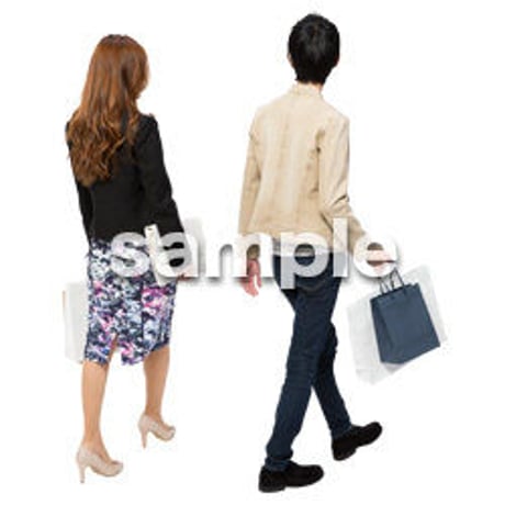 Cutout People　ショッピング　JJ_004