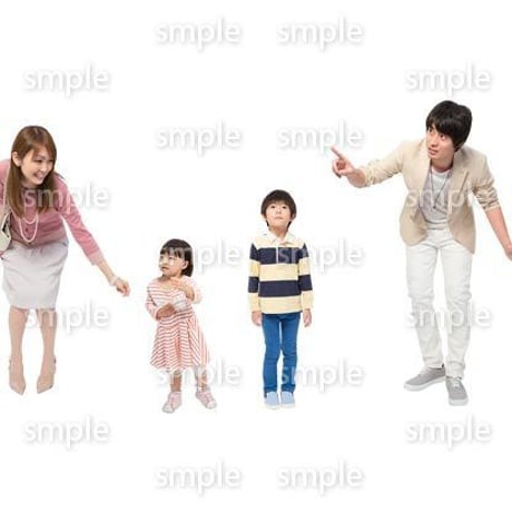 Cutout People　4人ファミリー　GG_466