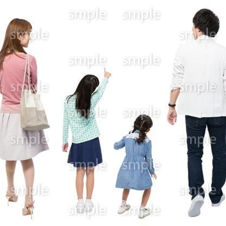 Cutout People　4人ファミリー　GG_280