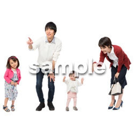 Cutout People　4人ファミリー　GG_471