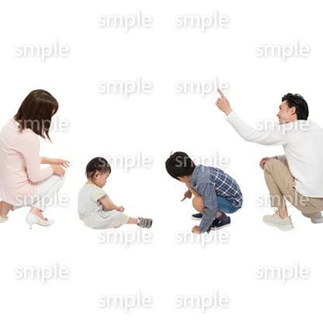 Cutout People　4人ファミリー　GG_484
