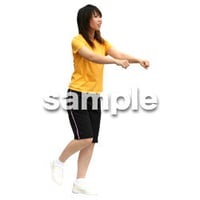 人物切抜き素材　夏服・フィットネス編　J_411