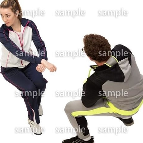 Cutout People　スポーツ 鳥瞰　CC_399