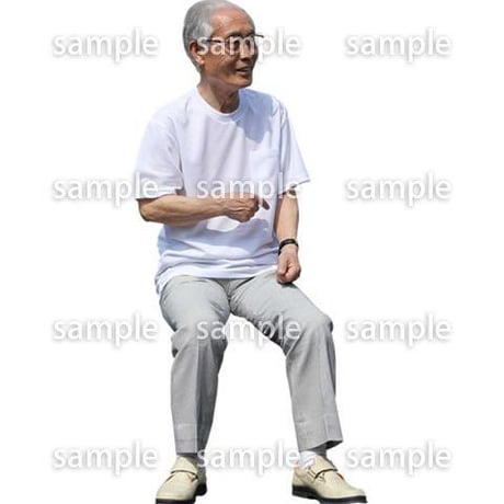 人物切抜き素材　シニアライフ編　R_486