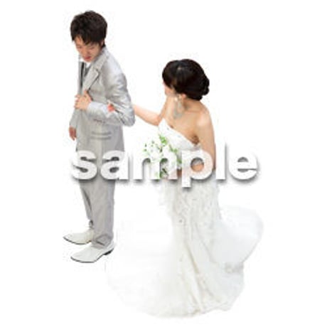 Cutout People　ウェディング鳥瞰　DD_049